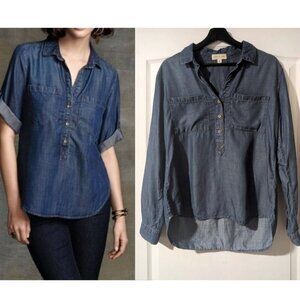 Cloth & Stone | Roll-tab Chambray Shirt